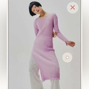 Rus Misuto Midi Stretch Dress Pink size Medium NWT NEW